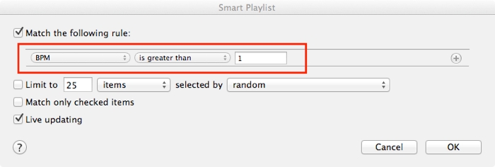 Smart Playlist-Step3 Smart Playlist-Step3